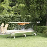Automatic Barbecue Grill and Tray Set Stainless Steel vidaXL - 2