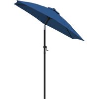 Garden Parasol Blue 200x224 cm Aluminium vidaXL - 3