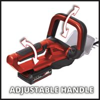 Einhell 18v Cordless Hedge Cutter Trimmer Swivel Handle GE-CH 1855/1 Li 1X 2.5ah - 2