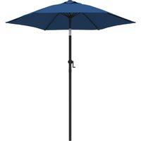 Garden Parasol Blue 200x224 cm Aluminium vidaXL - 2