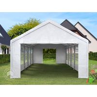 Excellent Marquee 3x4 m with strong PE 450 N tarpaulin Party Tent with fully galvanised & bolted steelframe grey white - 3