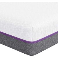 Memory Foam Mattress Medium 80 x 160 cm White and Grey vidaXL - 2