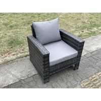Fimous Rattan Outdoor Furniture Adjustable Rising Lifting Rectangle Dining Table Chairs Two Seater Love Sofa Sets 4 Seater - 5