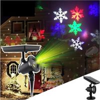Decoration projector, solar-powered Christmas snowflake projector, waterproof snowfall projector, garden lamp for outdoor Christmas parties, fairy lights