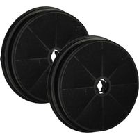 vhbw 2x Activated Carbon Filter compatible with Stoves 059040626, 059040621, 059040620, 059040616, 059040615, 059040627 Extractor Hood - 19 cm