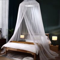 Large mosquito net with canopy for single, king-size or double beds, suitable for insect protection (XL)--DTEKGAZ