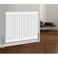 Traditional Radiator Cast Iron Style Radiator 2 Column White 600 x 830mm