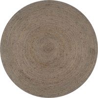 Handmade Rug Jute Round 90 cm Grey vidaXL