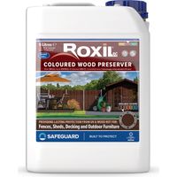 Roxil Wood Stain Preserver (5L Burnt Umber) 25m Coverage