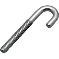 M12 Galvanised Mild Steel J Bolt 150 mm length 26 mm Inside Diameter