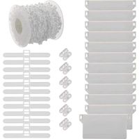 Vertical Blind Repair Kit, Vertical Blind Accessories, Plastic Chain Connectors Top Connectors 89mm Hangers Weights Slats
