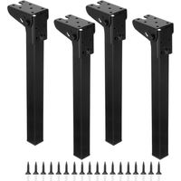 12 Inch Folding Table Legs Set Heavy Duty Metal Hairpin Table Legs Black Folding Furniture Legs Foldable Laptop Table Legs Replacement Legs