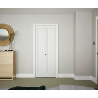 Shaker 2 Panel White Primed Panel Bifold Door 1981 x 762mm