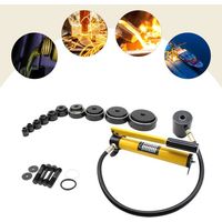 15T 16-101mm Hydraulic Knockout Kit Hydraulic Sheet Metal Hole Punch Puncher UK