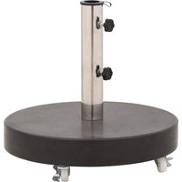 Parasol Base Granite 30 kg Round Black vidaXL