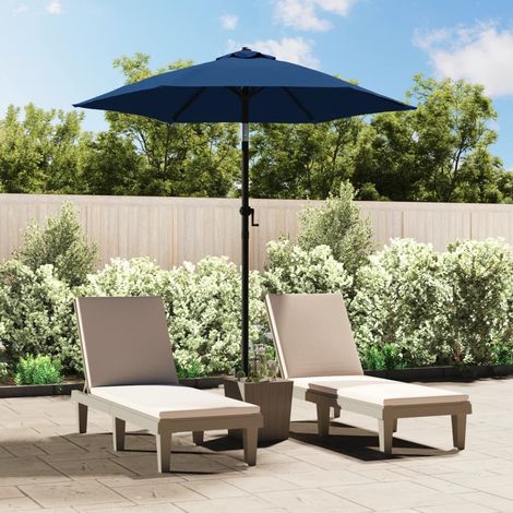 Garden Parasol Blue 200x224 cm Aluminium vidaXL